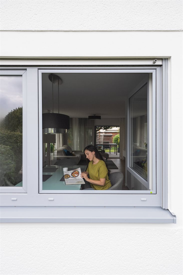 Neher Spannrahmen als Insektenschutz an einem Fenster